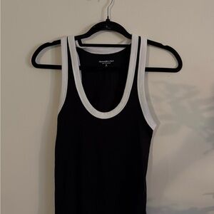 Abercrombie & Fitch Black and White Tank Top